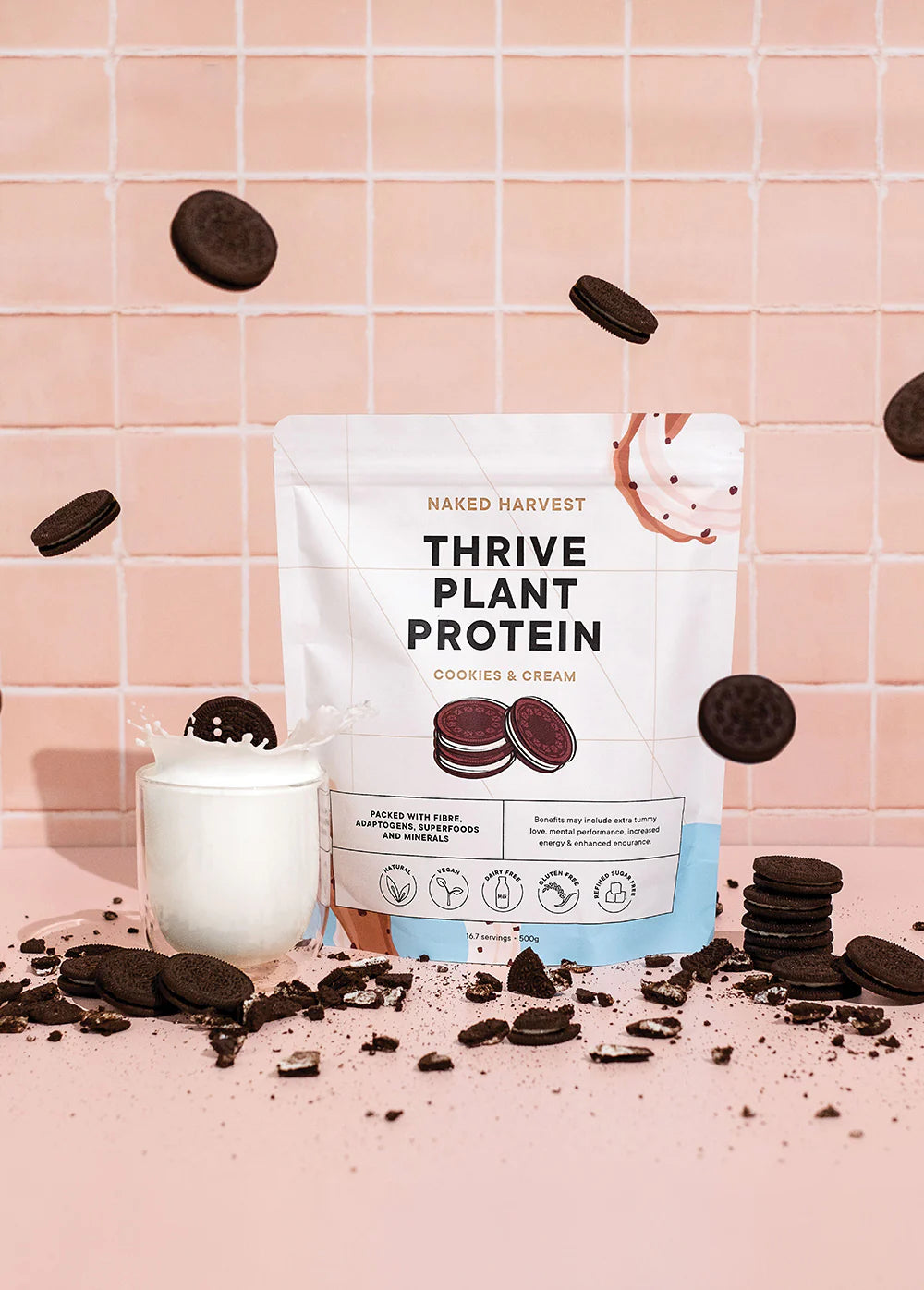 Naked Harvest Cookies & Cream Plant Protein