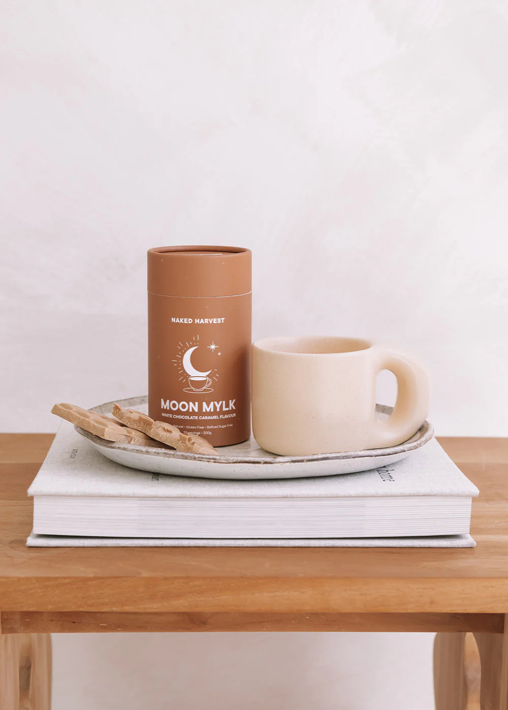Naked Harvest White Choc Caramel Swirl Moon Mylk