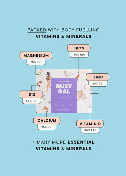 Sữa lắc Naked Harvest Chocolate Busy Gal All-in-one
