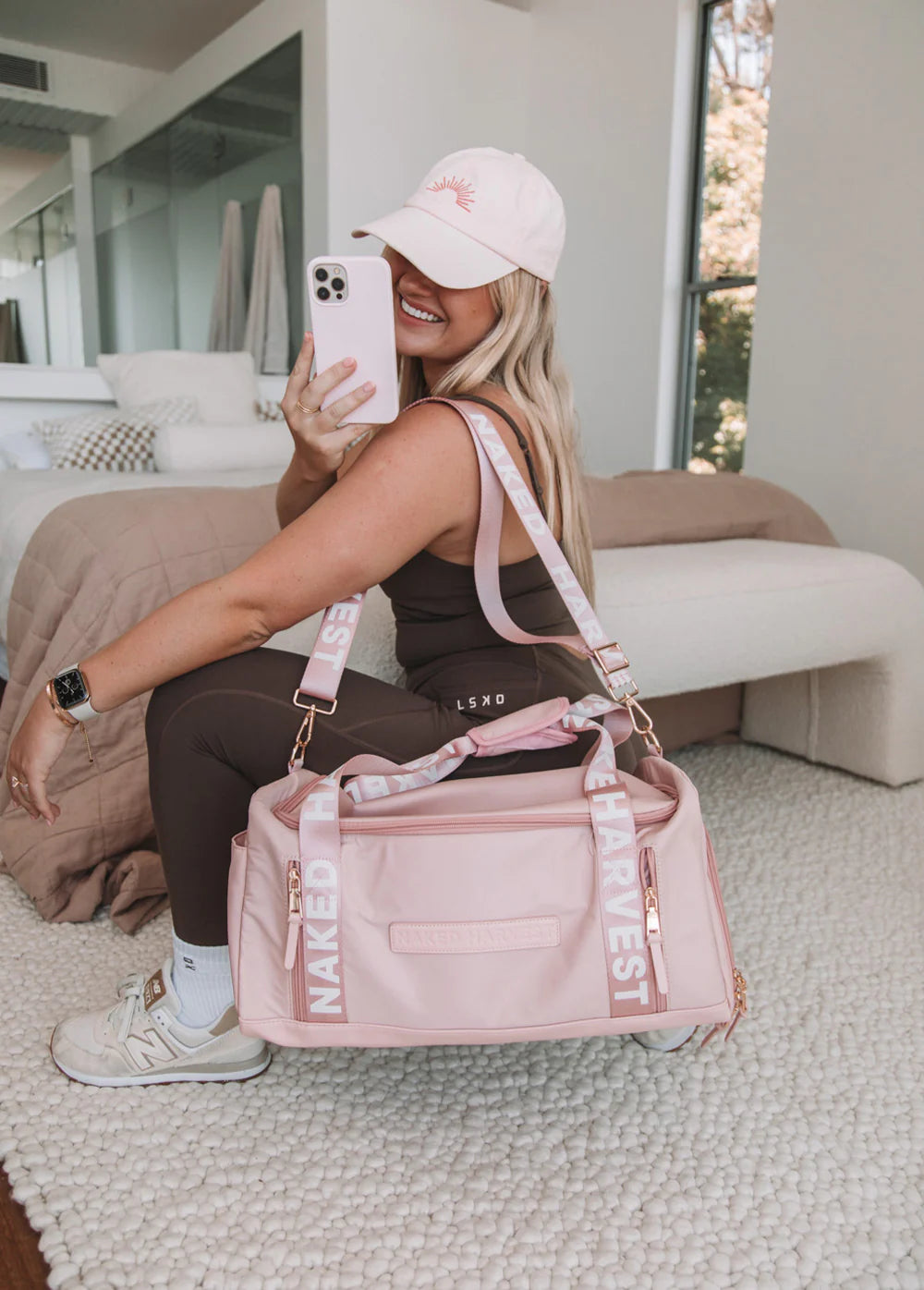 Naked Harvest Daily Essentials Gym Bag - Pink