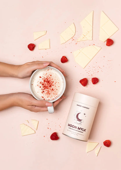 Naked Harvest White Choc Raspberry Moon Mylk