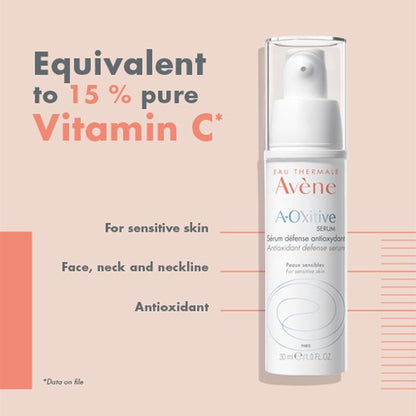 Avene A-Oxitive SERUM Antioxidant Defence Serum 30ml - Vitamin C Serum for Sensitive skin