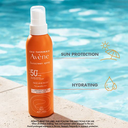 Xịt chống nắng Avene SPF 50+ 200ml 