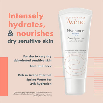 Avene Hydrance Rich Hydrating Cream 40ml - Moisturiser for dehydrated skin