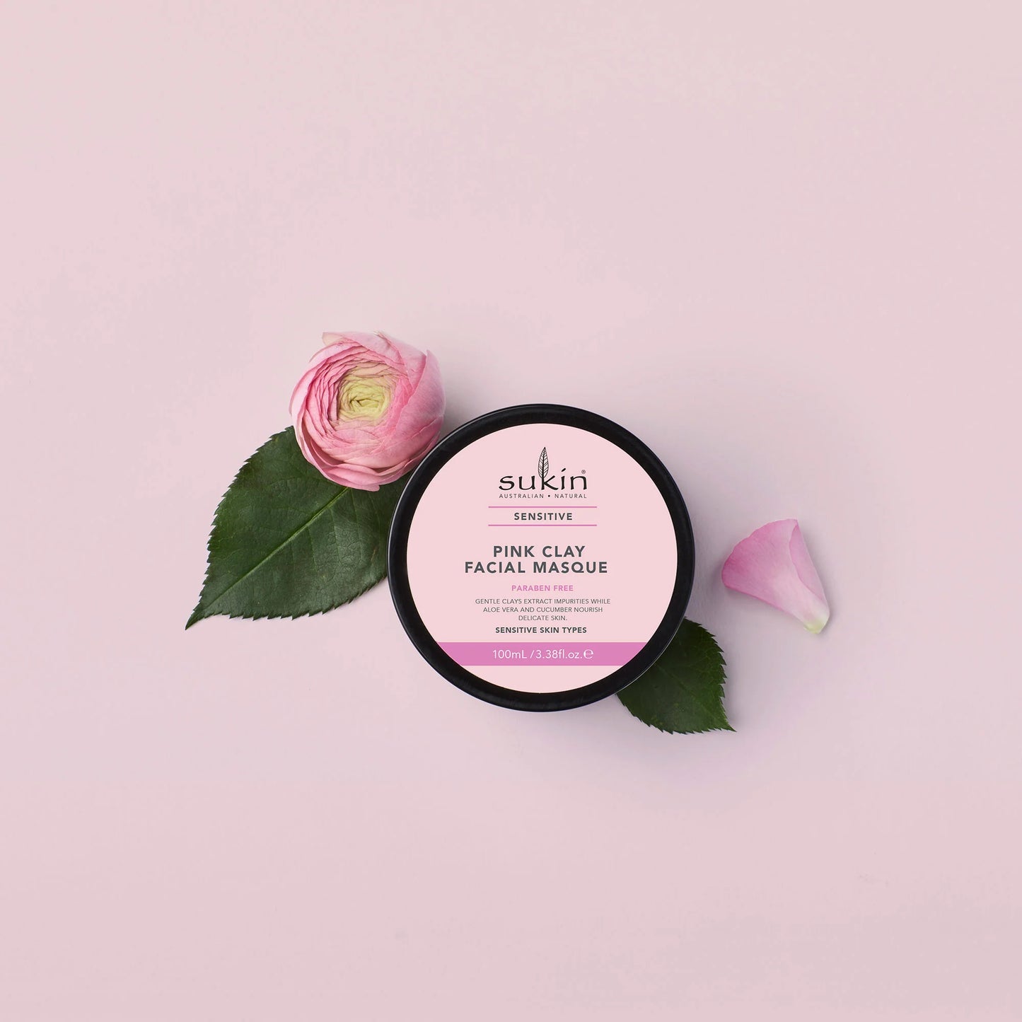 Sukin Pink Clay Facial Masque 100ml