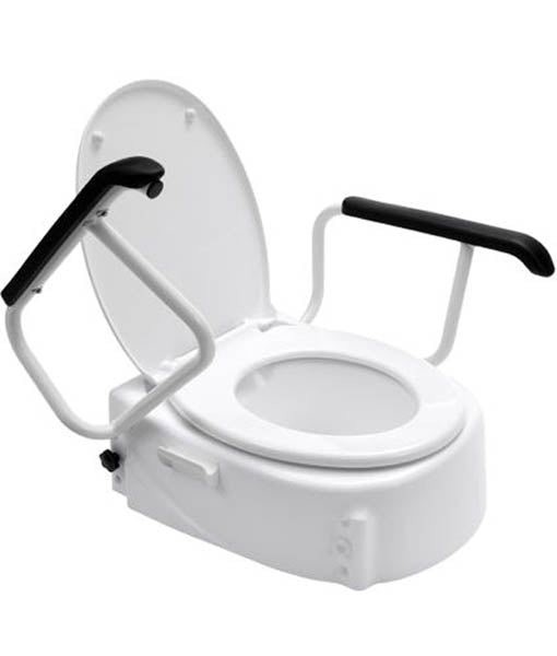 Hero Medical Raiser Toilet Seat with Swing Back Arms 10cm