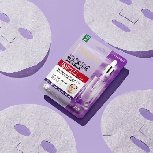 L'Oreal Paris Plumping Hyaluronic Acid Face Mask and Serum Bon Bon Duo