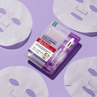 L'Oreal Paris Plumping Hyaluronic Acid Face Mask and Serum Bon Bon Duo