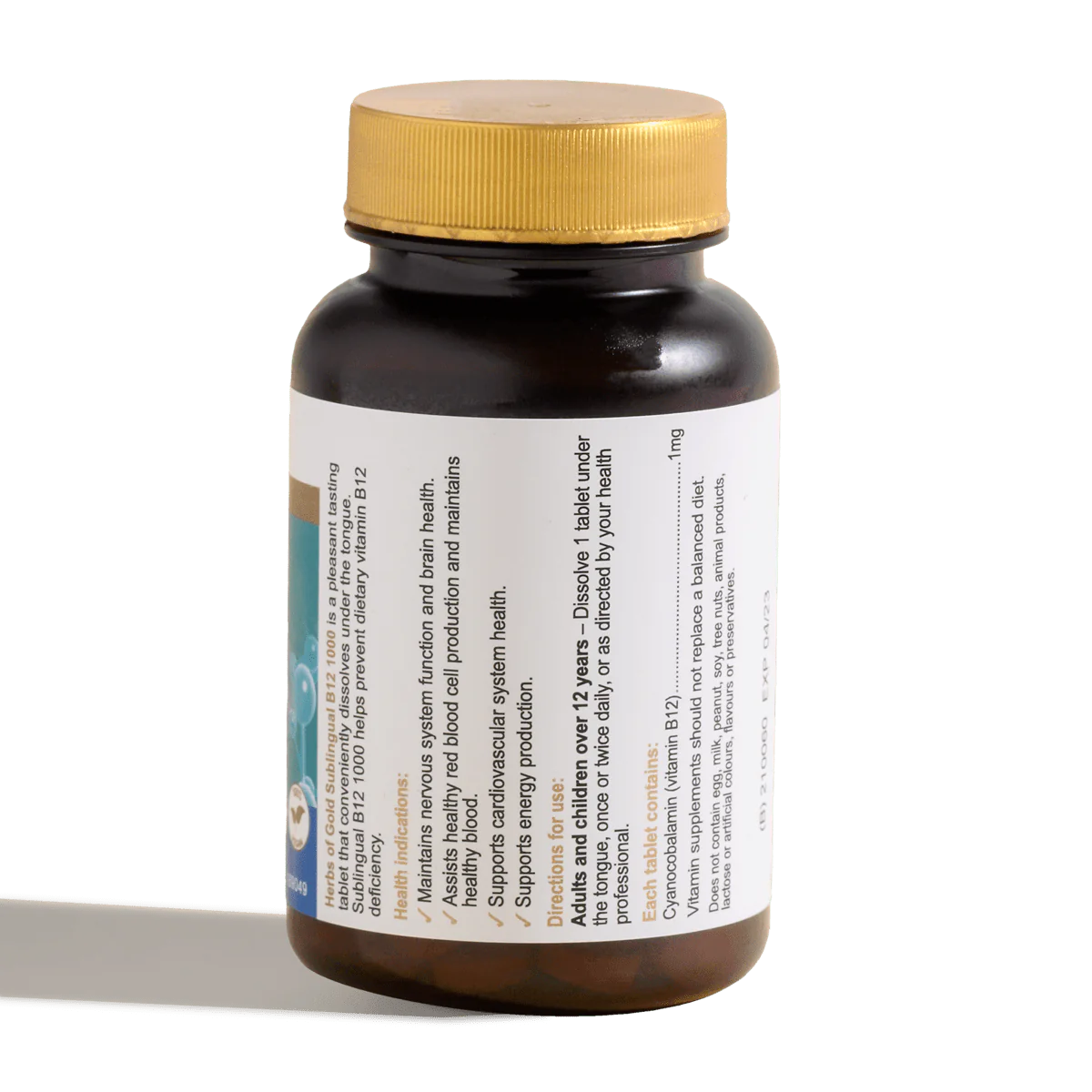 Herbs of Gold 舌下维生素 B12 1000 75 片