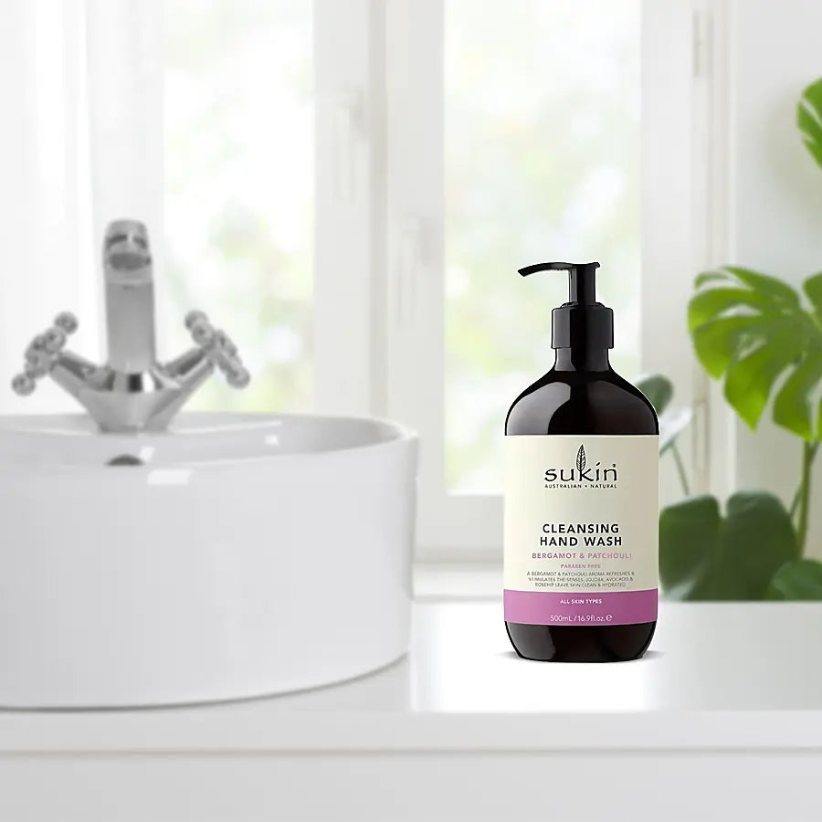 Sukin Cleansing Hand Wash Bergamot & Patchouli 500ml