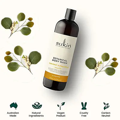 Sukin 植物沐浴露 菠萝和椰子 500ml 