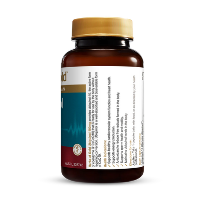 Herbs of Gold Ubiquinol 100mg 60 Capsules