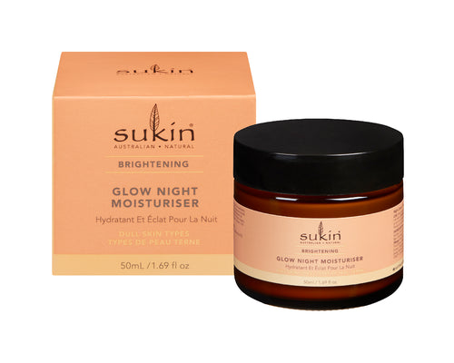 Sukin Brightening Glow Night Moisturiser Jar 50ml