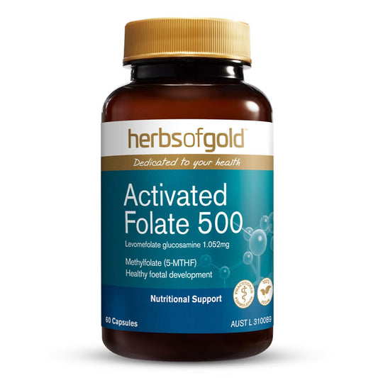Herbs of Gold 活性叶酸 500 60 粒胶囊