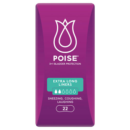 Poise Liners Extra Long 22