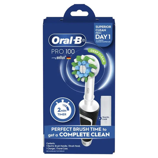 Oral B Pro 100 Cross Action Power Toothbrush Black