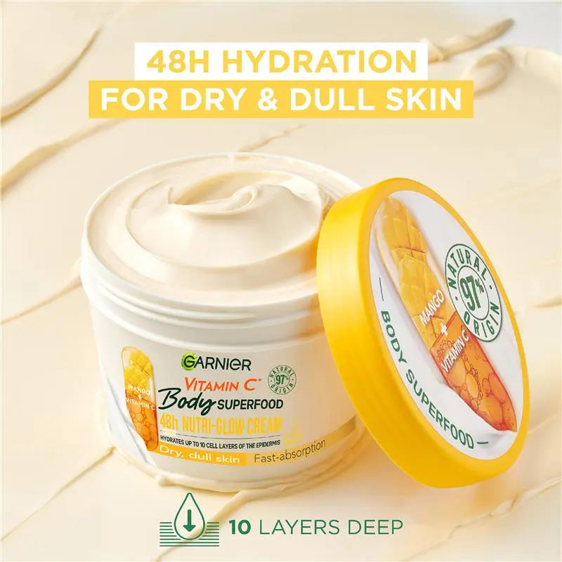 Garnier Body Superfood Mango & Vitamin C Nutri- Glow Cream 380ml