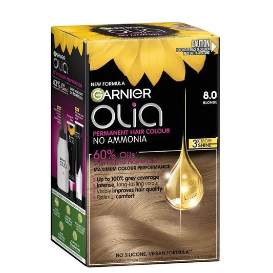 Garnier Olia 4.62 Intense Deep Red Permanent Hair Colour No Ammonia 60% Oils