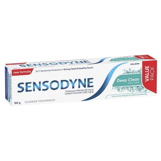 Sensodyne Toothpaste Deep Clean 160g Exclusive Size