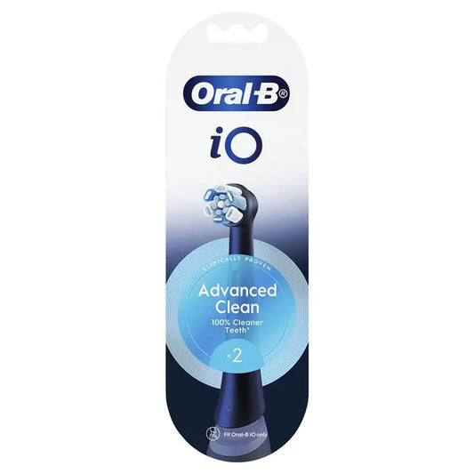 Oral B Power Toothbrush iO Advanced Clean Refills Black 2 Pack