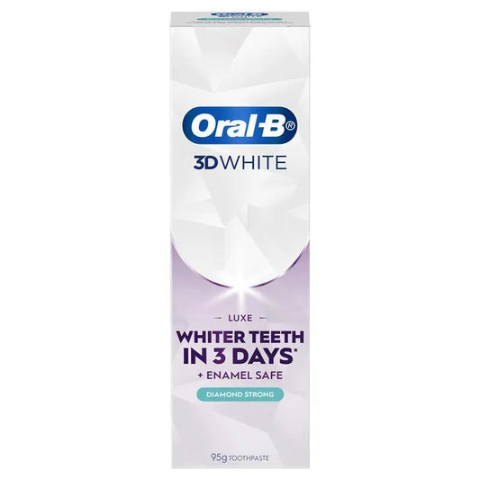 Oral B Teeth Whitening Toothpaste 3D White Luxe Diamond Strong 95g