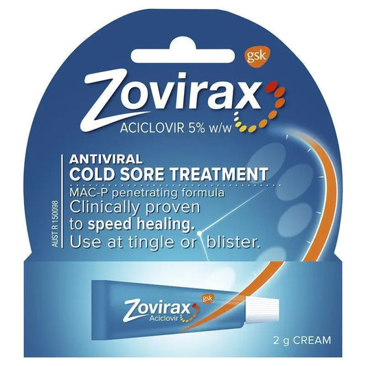 Zovirax Cold Sore Cream Tube 2g