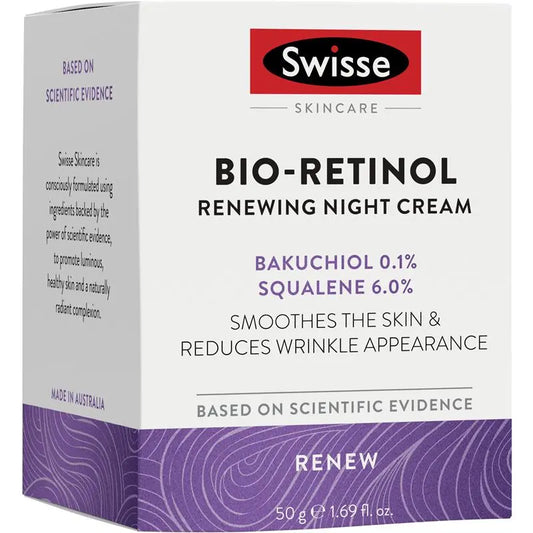Swisse Skincare Bio Retinol Renewing Night Cream 50g