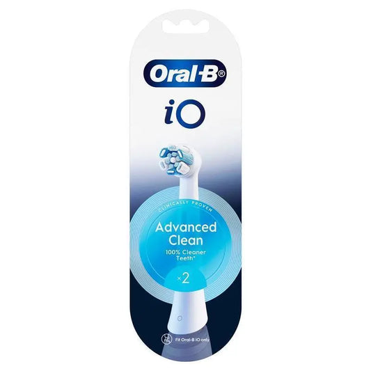 Oral B Power Toothbrush iO Advanced Clean Refills White 2 Pack