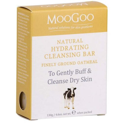 Thanh rửa mặt dưỡng ẩm MooGoo yến mạch xay mịn 130g 