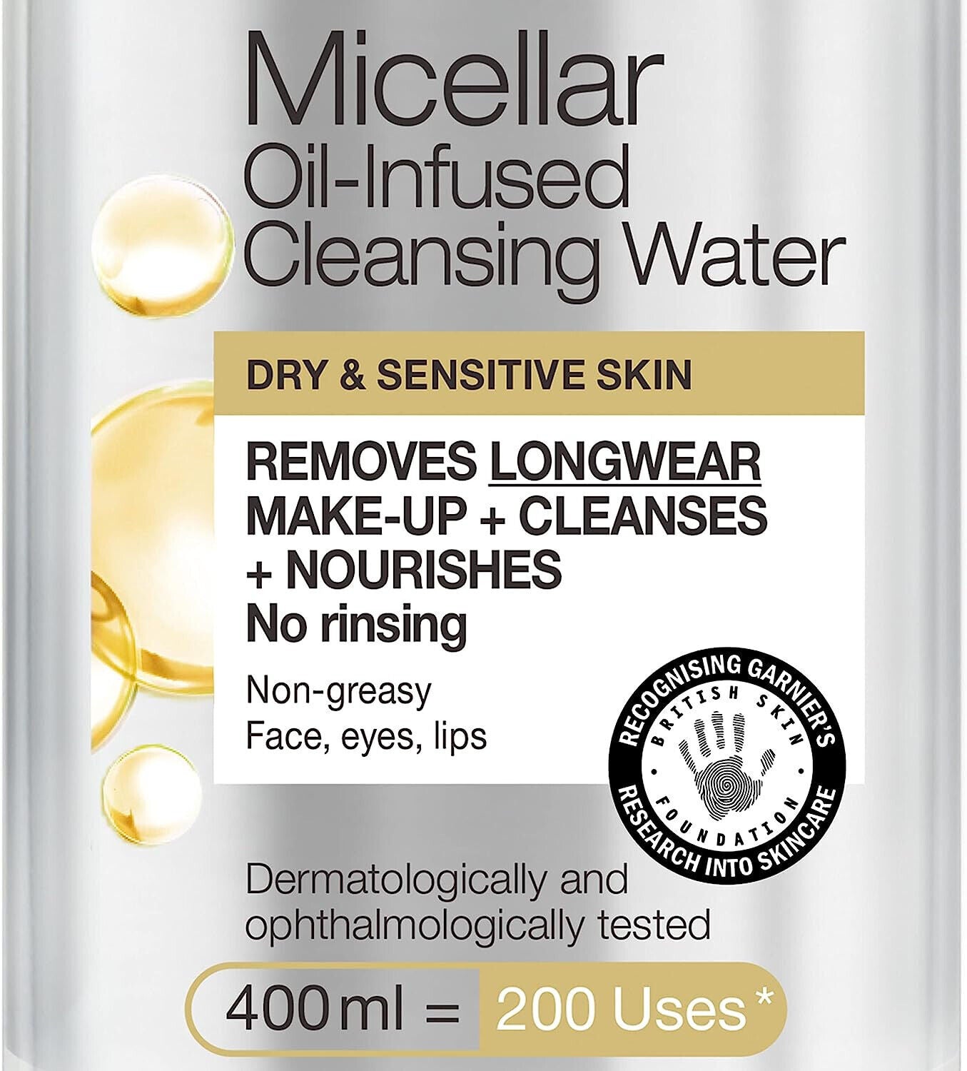 Nước tẩy trang Garnier Micellar dạng dầu 400ml 