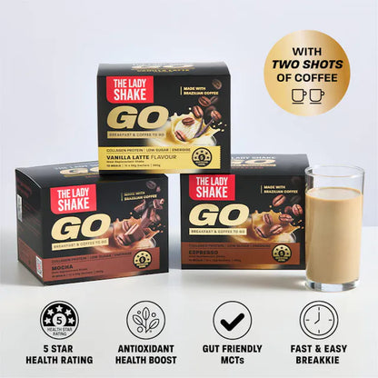 The Lady Shake GO! Vanilla Latte