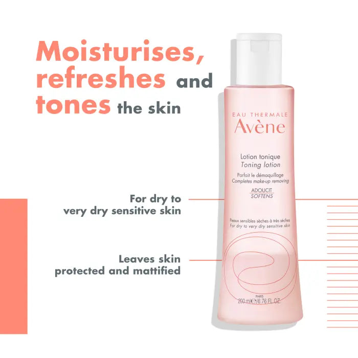 Avene Gentle Toning Lotion 200ml - Toner for Dry skin